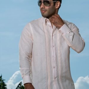 Guayabera y Camisa Artesanal Manga Larga Calado y Randas