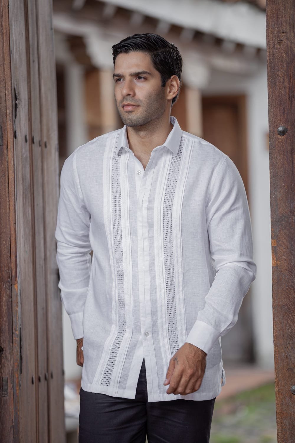 Guayabera 100% Lino Pureza Colombiana 3 Guayabera 100% Lino Pureza Colombiana - Imagen 3