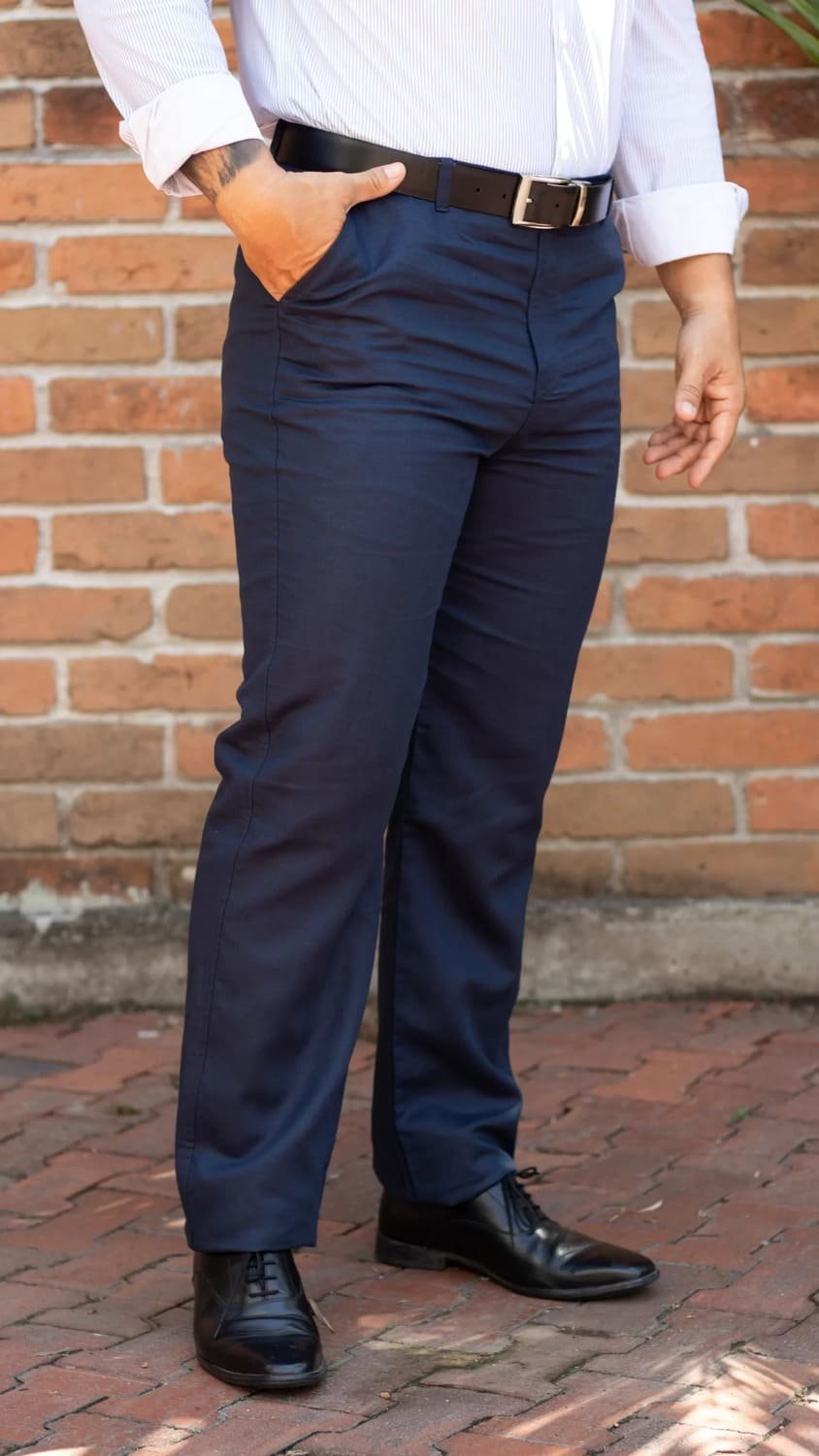 Pantalón Largo en Lino Natural Paso Firme 1 Pantalón Largo en Lino Natural Paso Firme