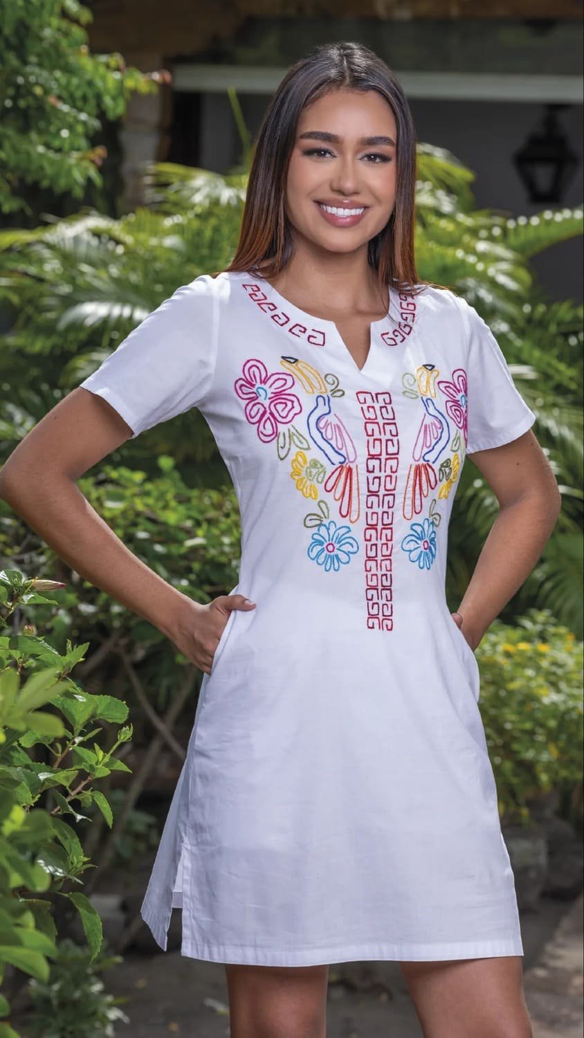 Vestido Blanco Vibracion Natural - Hilos de Fauna - COP16 1 Vestido Blanco Vibracion Natural - Hilos de Fauna - COP16