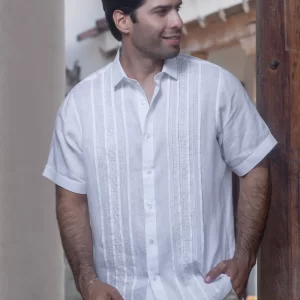 Guayabera Blanca Legado Ancestral en Lino